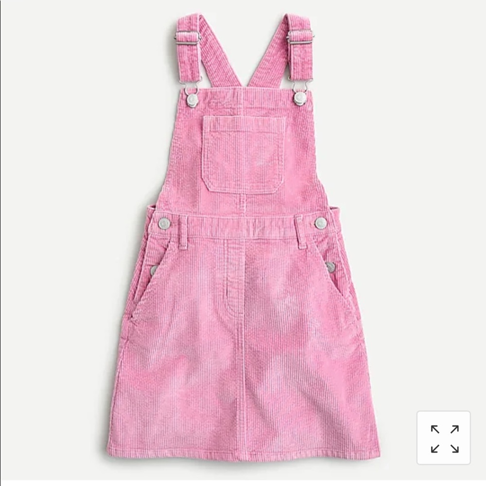 Girls' corduroy overall dress